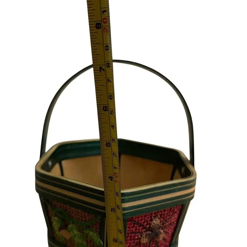 Vintage hexagonal basket